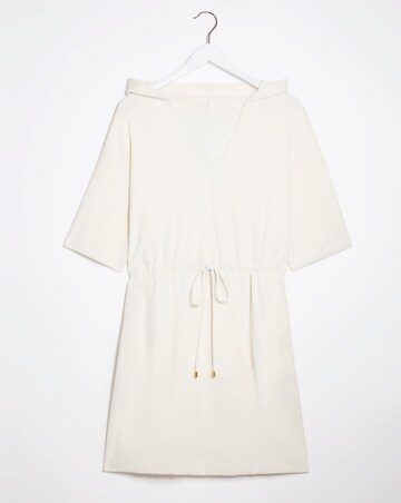 Cream Cotton Towelling Poncho