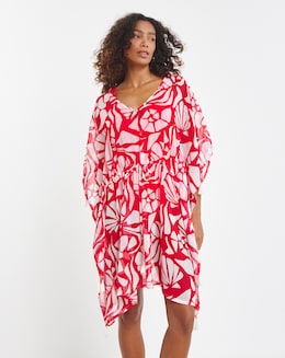 Magisculpt Shell Print Kaftan