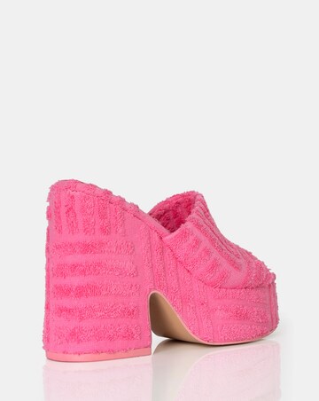 Public Desire Wavez Wide Fit Platform Mule Sandals