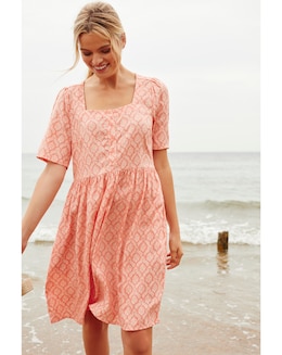 Joules Norah Ditsy Print Square Neck Dress