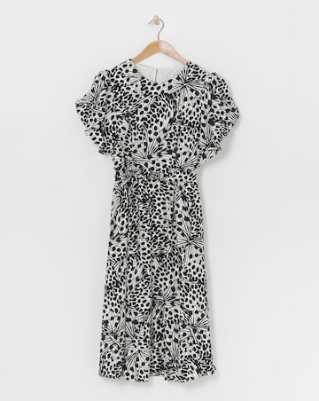 Joanna Hope Floral Petal Sleeve Dress