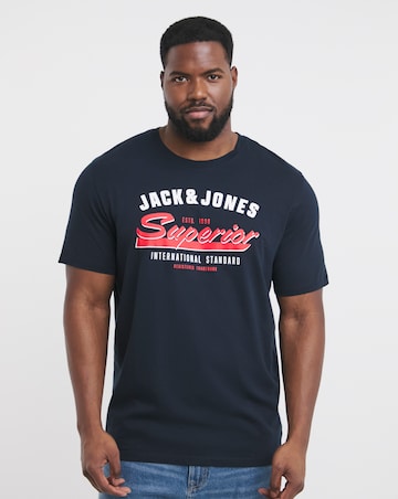 Jack & Jones Logo T-Shirt - Navy