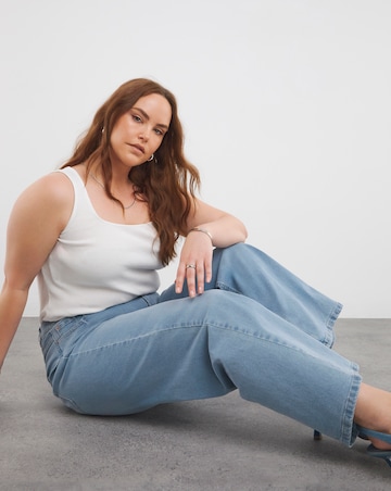 Super Light Wash 24/7 Wide Leg Jeans
