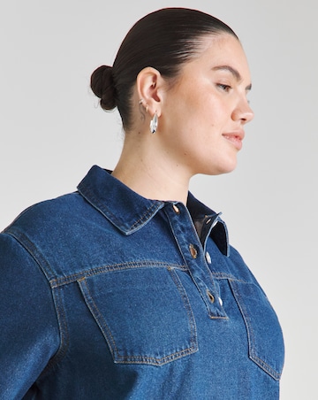 Indigo Boxy Denim Dress