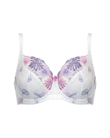 Pour Moi St Tropez Full Cup Wired Bra White/Pink/Purple
