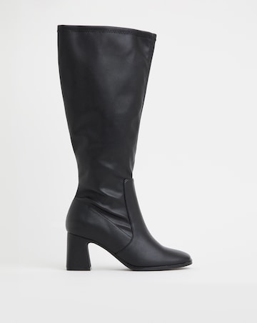 Chana Heeled Stretch Boots Extra Wide Fit (EEE) Curvy Plus/Extra Curvy Plus Calf