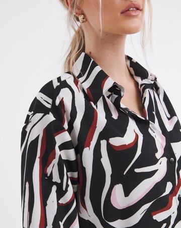 Simply Be Abstract Zebra Print Value Shirt