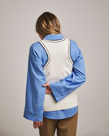 Anthology Contrast Trim Rib Vest