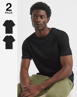 2 Pack Shirts Long Length- Black