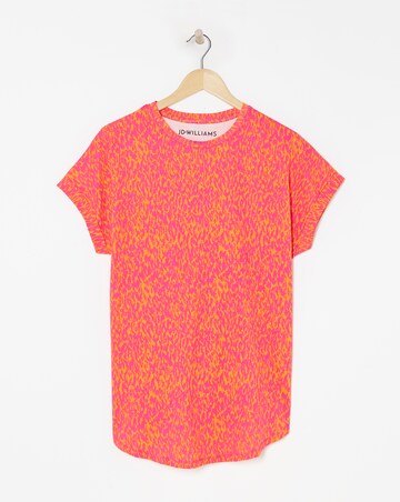 Longline Short Sleeve Curved Hem Top