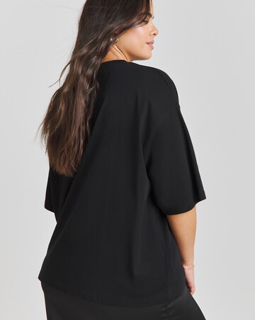 Black Oversized Paris Graphic T-Shirt