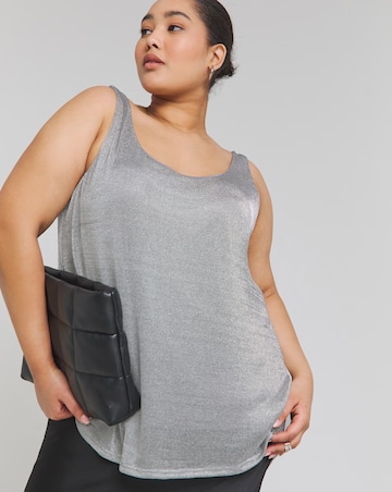 Simply Be Silver Chainmail Vest