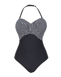 Figleaves Bandeau Tummy Control Swimsuit