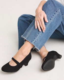 Vallie Mary Jane Heeled Shoe Extra Wide EEE Fit