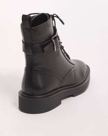 Aimi Classic Lace Up Ankle Boots - Wide Fit (E)