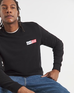 Tommy Jeans Graphic Crew Sweat - Black