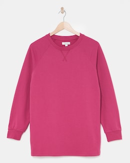Pink Classic Longline Sweatshirt