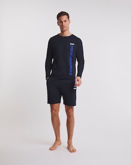 BOSS Navy Authentic Lounge Sweat Shorts