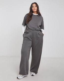 Simply Be Slate Grey Luxe Modal Scuba Joggers