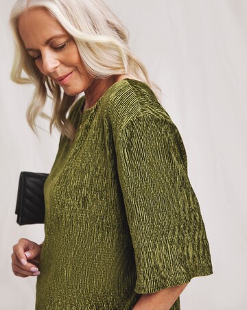 Julipa Crinkle Velour Longline Top