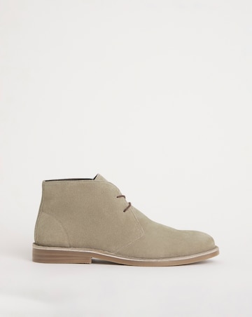 Suede Lace Up Boot Wide