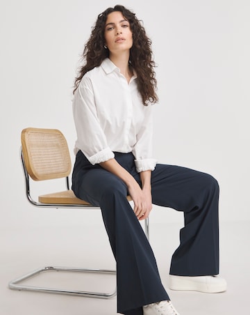 Pleated Wide Leg Trousers