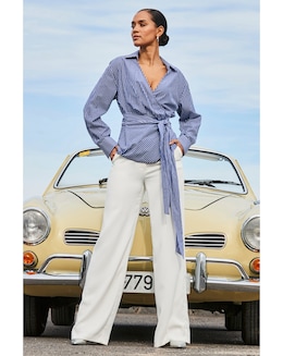 Sosandar Wrap Detail Shirt