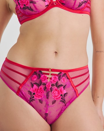 Ann Summers Everlasting Love High Waist Brazilian Pink/Red