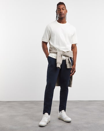 Navy Open Hem Joggers