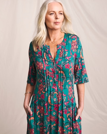 Julipa Pintuck Jersey Midi Dress