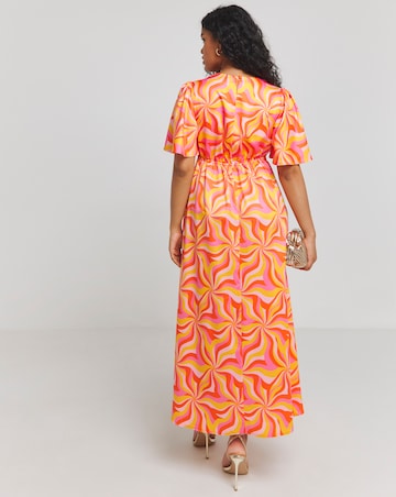 Twisted Wunder Grace Satin Maxi Dress