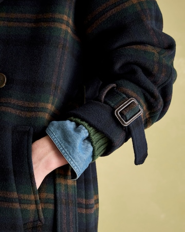 Joules Amberley Check Longline Coat