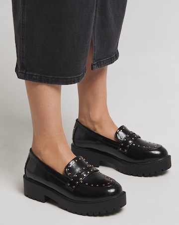 Camila Chunky Stud Loafer Wide E Fit