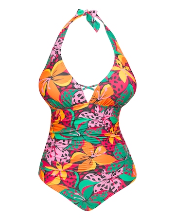 Tummy Control Halterneck Swimsuit