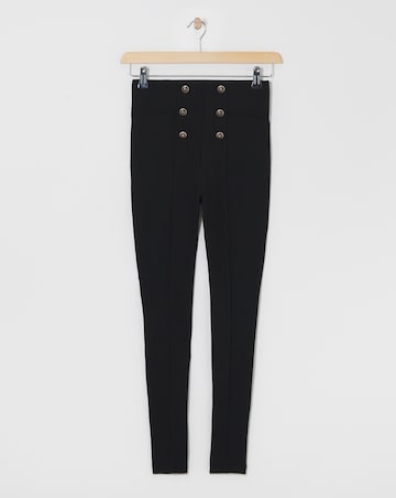 Black Military Ponte Leggings