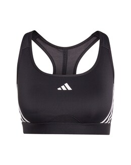 adidas Medium Support 3 Stripes Sports Bra