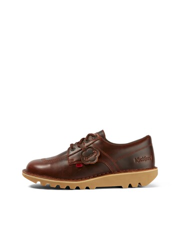 Kickers Low Leather Shoe - Brown