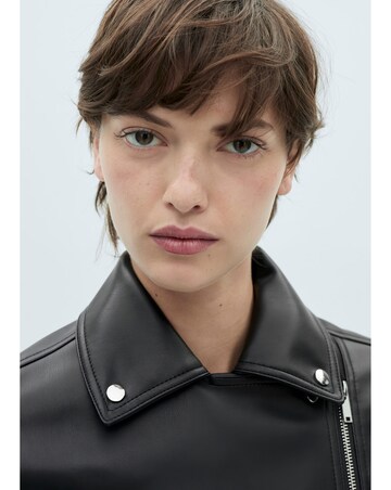 Mango Liz Faux Leather Biker Jacket