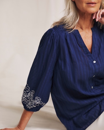 Julipa Embroidered Sleeve Blouse