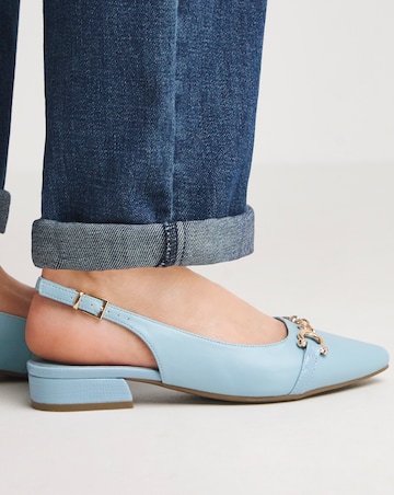 Susanna Slingback Shoe With Trim Wide E Fit