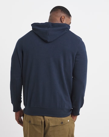 Jack & Jones Colton Logo Hoodie - Navy