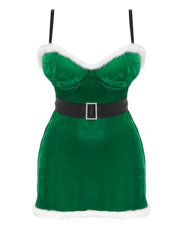 Ann Summers Santa Elf Dress Green