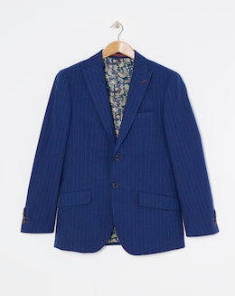 Joe Browns Striped Cotton Linen Suit Blazer
