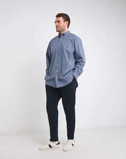 Polo Ralph Lauren Dark Blue Check Stretch Poplin Shirt
