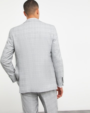 Jasper Light Grey Check Suit Jacket