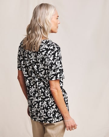 Julipa Pure Cotton V-Neck Printed Top