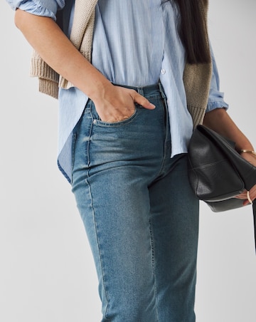 24/7 Mid Wash Straight Leg Jeans