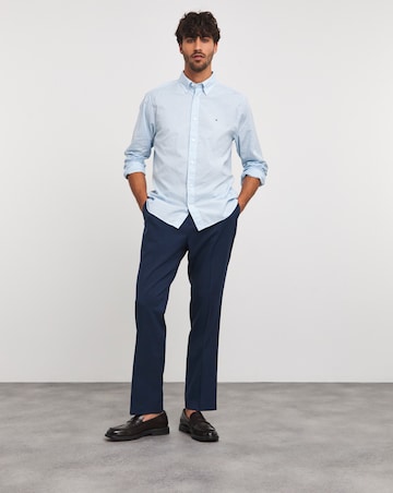 Tommy Hilfiger Blue Stripe Soft Flex Long Sleeve Shirt