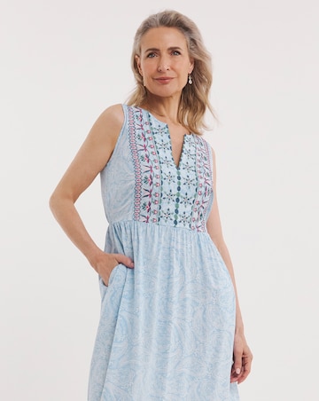 Julipa Embroidered Sleeveless Dress