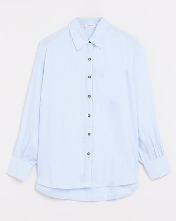 Linen Mix Long Sleeve Shirt